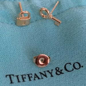 Tiffany & Co. 18 k rose gold earrings.